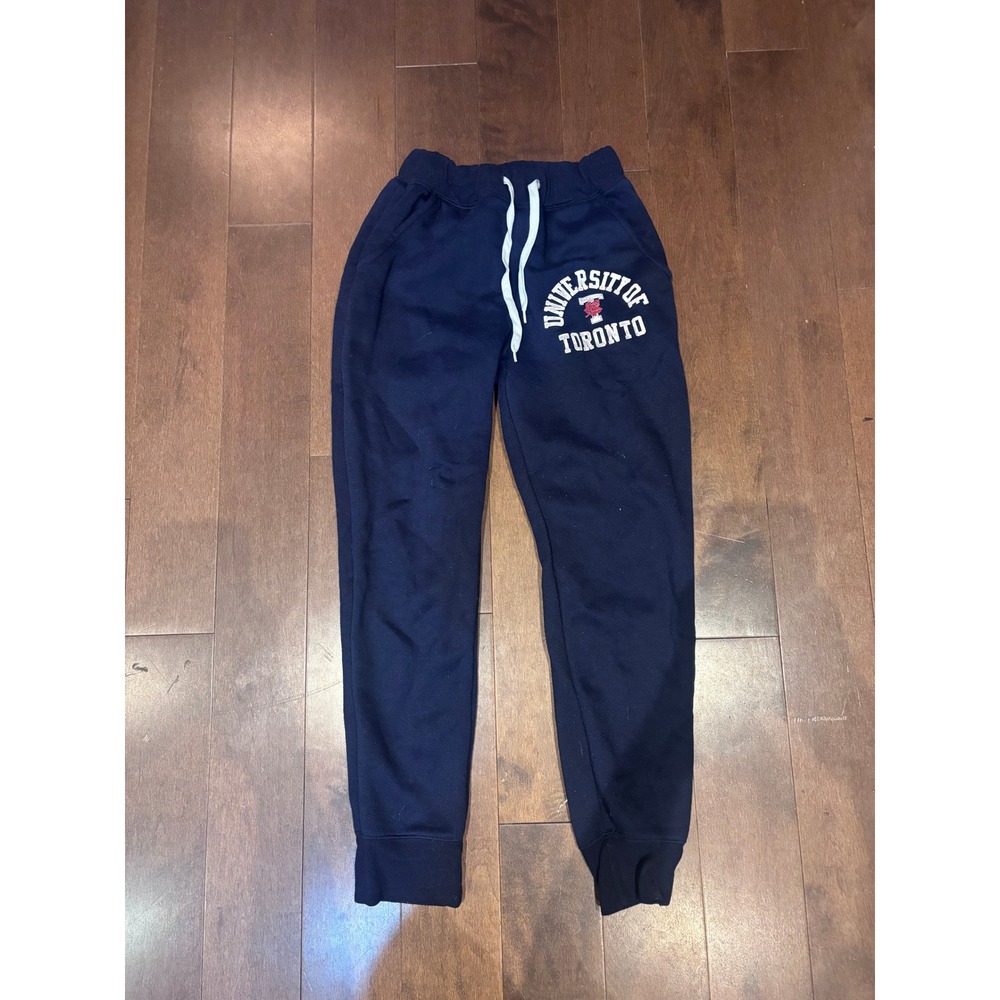 University of Toronto U of T Varsity Jogger Sweatpants Navy Blue Women Small